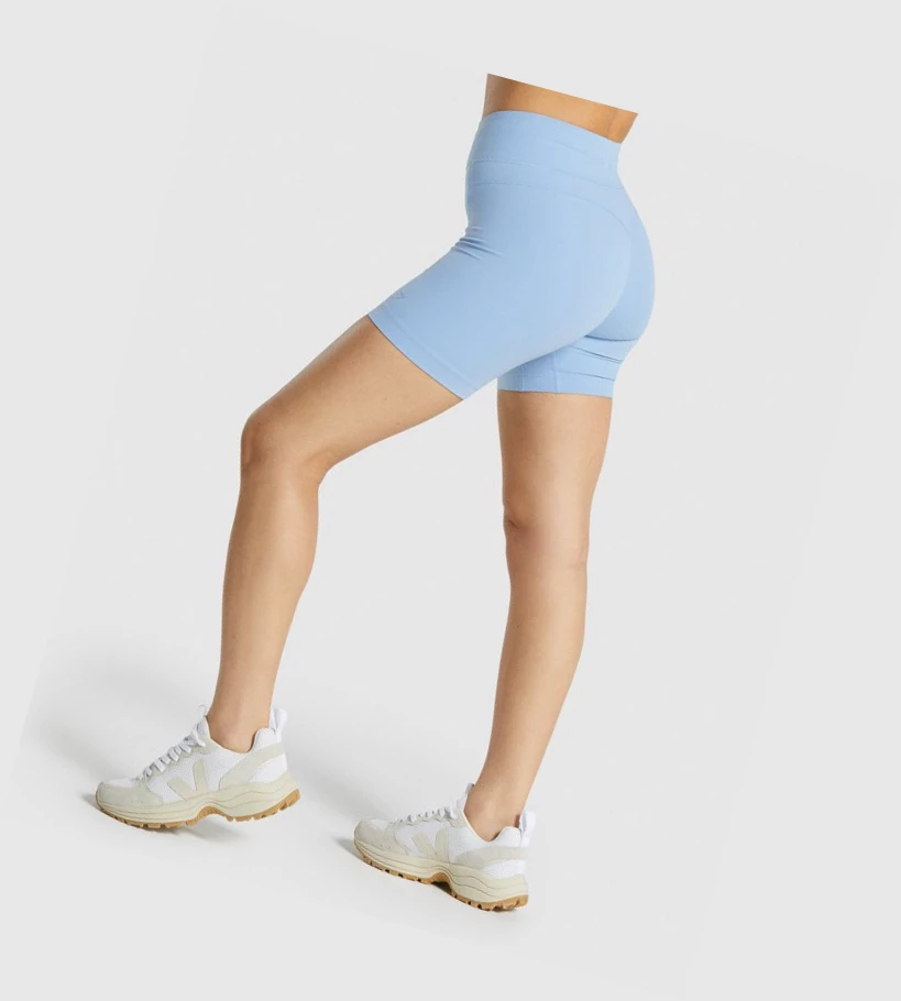 Bermudas Gymshark Whitney Mesh Mujer Azules | CJLKNEV-45