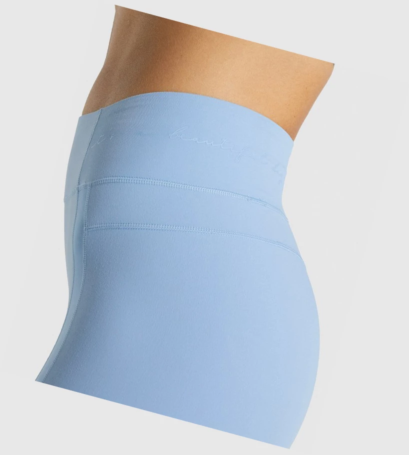 Bermudas Gymshark Whitney Mesh Mujer Azules | CJLKNEV-45