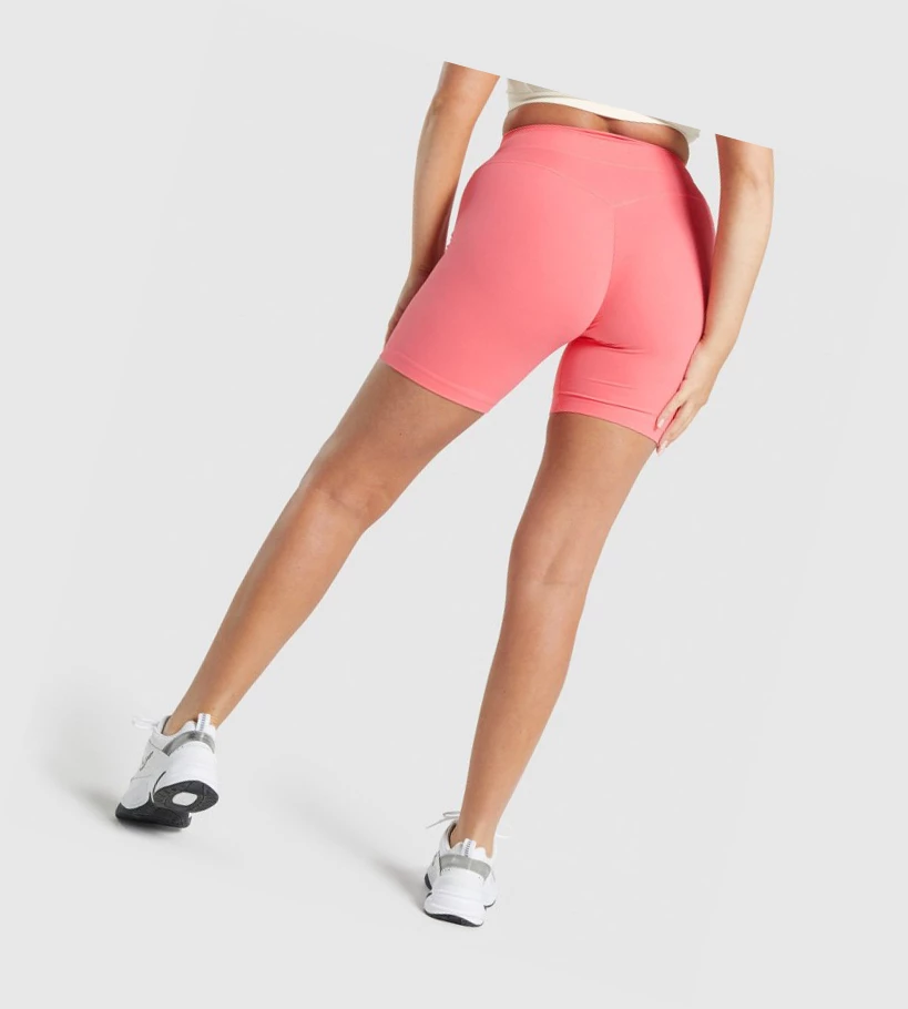 Bermudas Gymshark Whitney Mesh Mujer Rosas | RYKUWQG-62