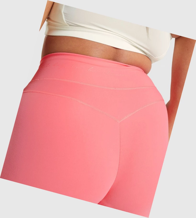 Bermudas Gymshark Whitney Mesh Mujer Rosas | RYKUWQG-62