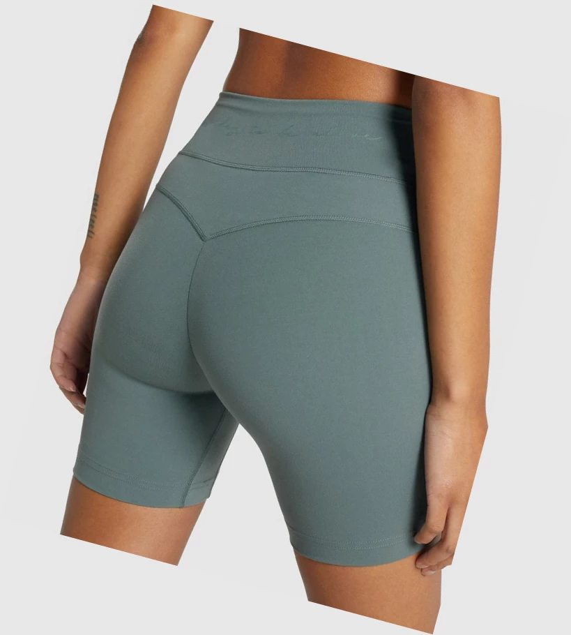 Bermudas Gymshark Whitney Mesh Mujer Verdes | DSVNHMP-90