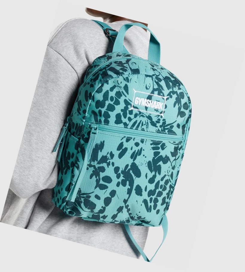 Bolsos & Mochilas Gymshark Adapt Animal Estampados Mini Lifestyle Hombre Turquesa | IFKHSAT-26