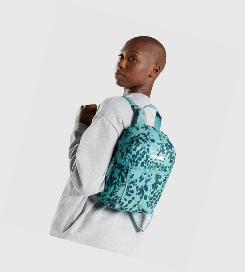 Bolsos & Mochilas Gymshark Adapt Animal Estampados Mini Lifestyle Hombre Turquesa | IFKHSAT-26