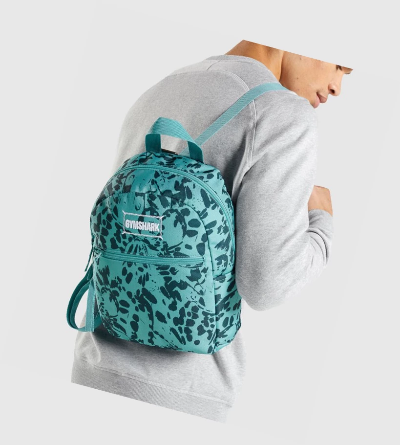 Bolsos & Mochilas Gymshark Adapt Animal Estampados Mini Lifestyle Hombre Turquesa | IFKHSAT-26