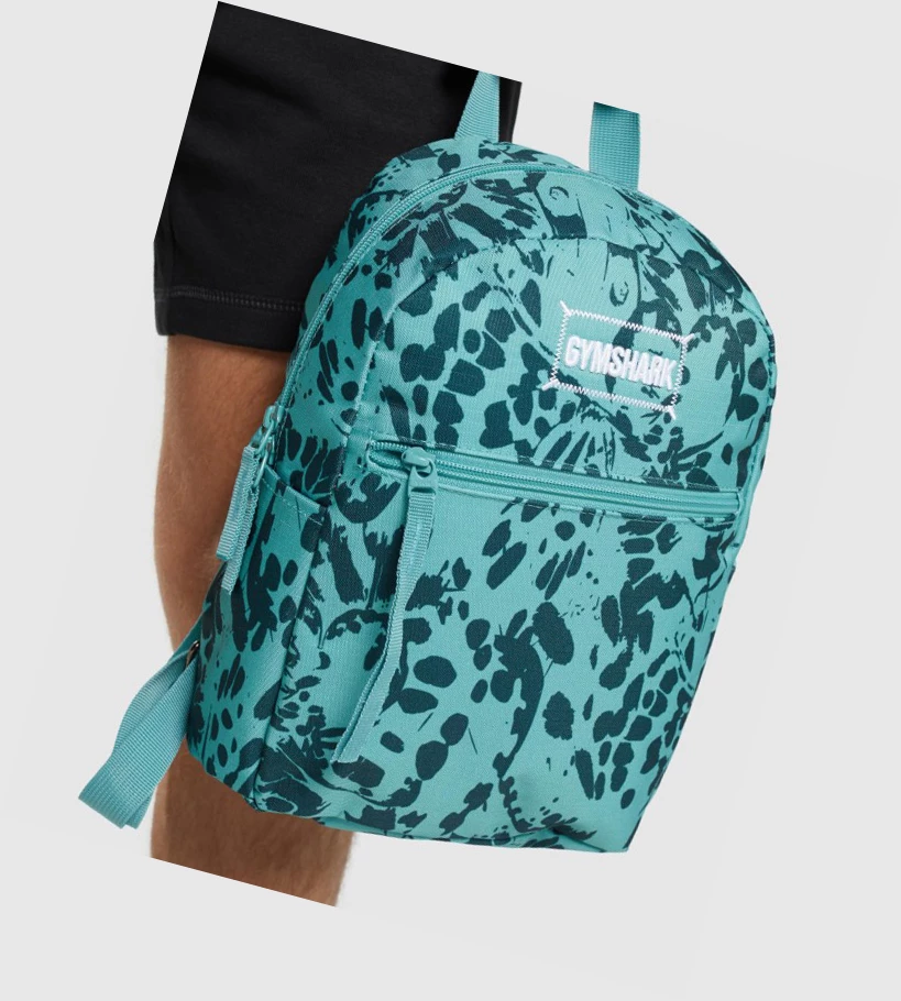 Bolsos & Mochilas Gymshark Adapt Animal Estampados Mini Lifestyle Hombre Turquesa | IFKHSAT-26