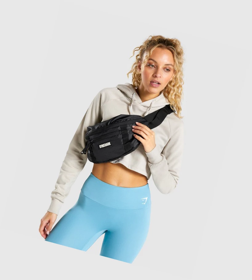 Bolsos & Mochilas Gymshark GS Cross Body Hombre Negros | WYTOJSB-83