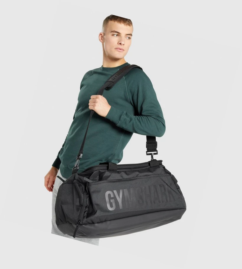 Bolsos & Mochilas Gymshark Lifting Club Gym Hombre Negros | LDIWKSC-96