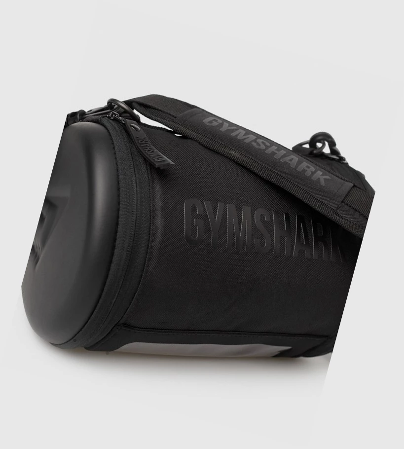 Bolsos & Mochilas Gymshark Lifting Club Barrel Hombre Negros | VZWBGNL-65