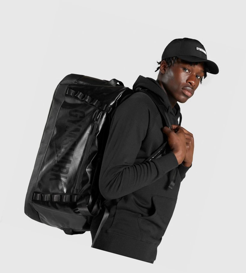 Bolsos & Mochilas Gymshark X-Series Duffle Hombre Negros | QYZOPAS-59