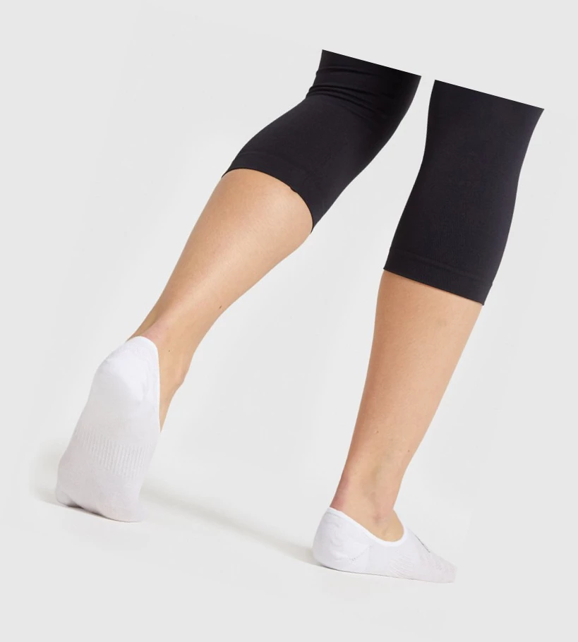 Calcetines Gymshark No Show 3pk Hombre Blancos | FIWPQEZ-45