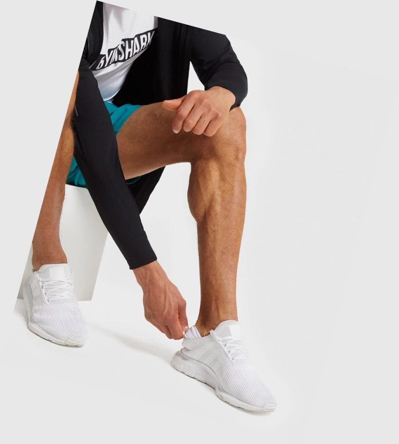 Calcetines Gymshark No Show 3pk Hombre Blancos | FIWPQEZ-45