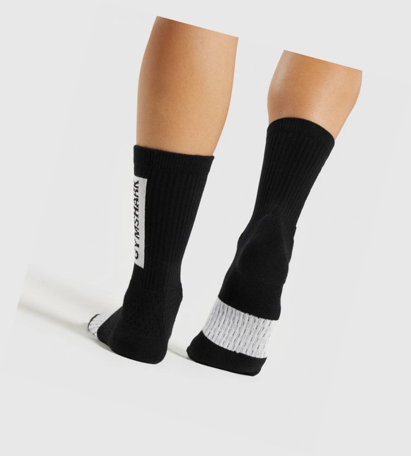 Calcetines Gymshark Premium (1pk) Mujer Negros | RKAHZMS-23