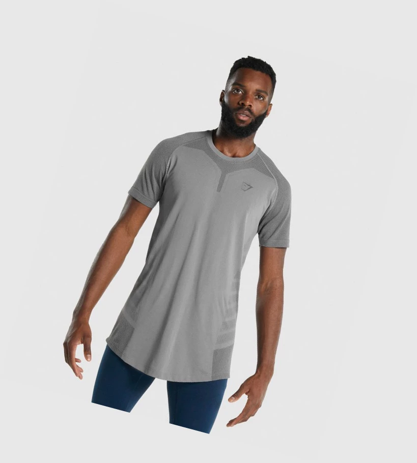 Camiseta Gymshark 315 Hombre Grises | QZUDWKO-36