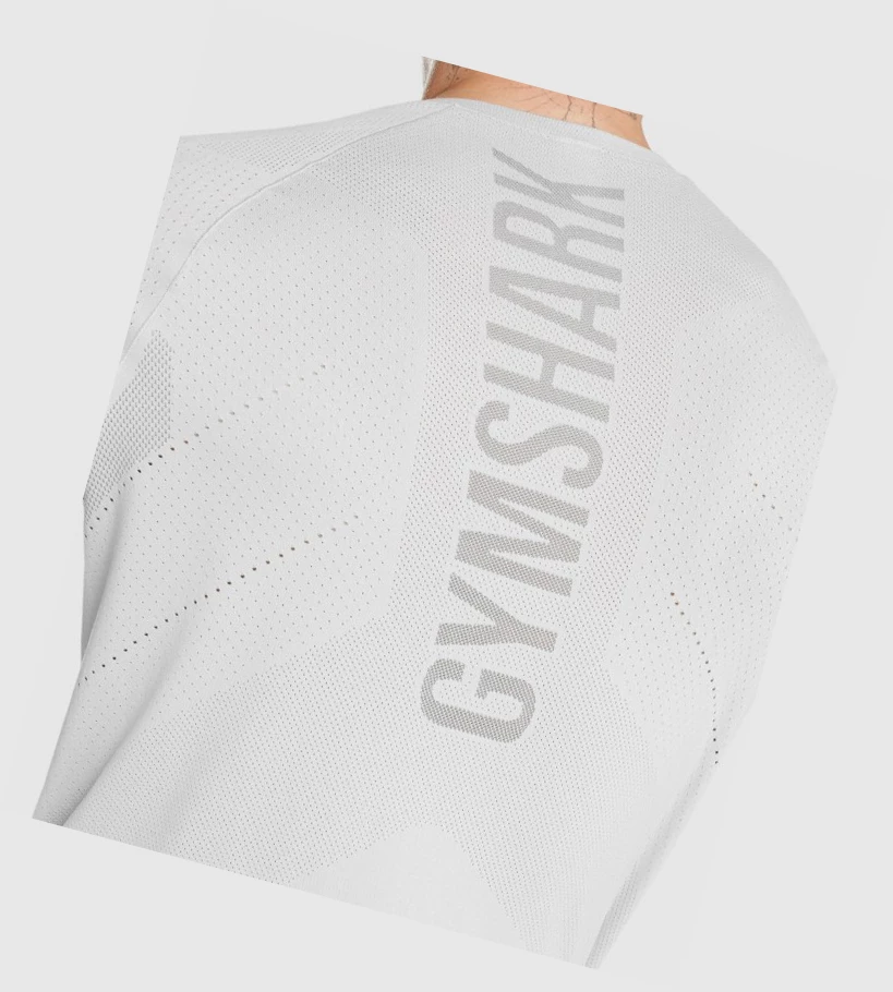 Camiseta Gymshark Apex Hombre Grises Claro Grises | HLWNGJI-49