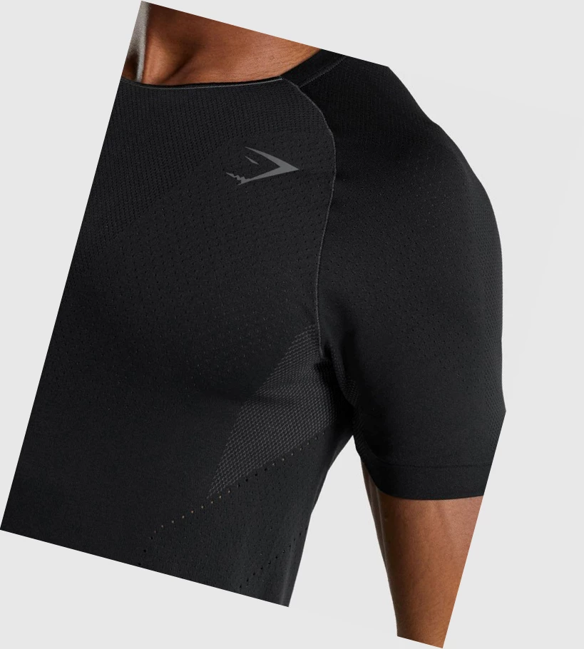 Camiseta Gymshark Apex Perform Hombre Negros | ZUBOEPC-51