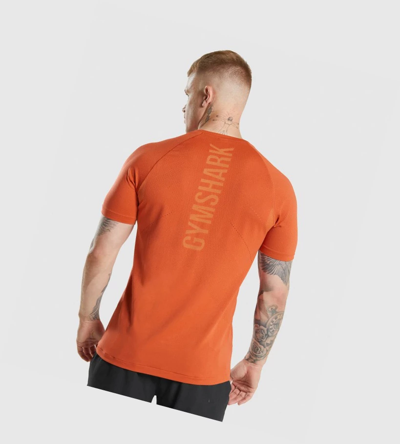 Camiseta Gymshark Apex Perform Hombre Rojos | OKYLQDM-54