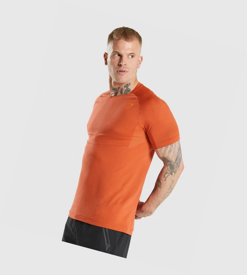 Camiseta Gymshark Apex Perform Hombre Rojos | OKYLQDM-54