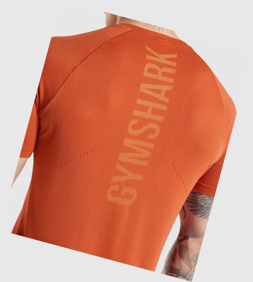 Camiseta Gymshark Apex Perform Hombre Rojos | OKYLQDM-54