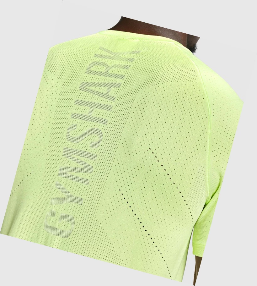 Camiseta Gymshark Apex Seamless Hombre Verdes | EHFLOUG-94