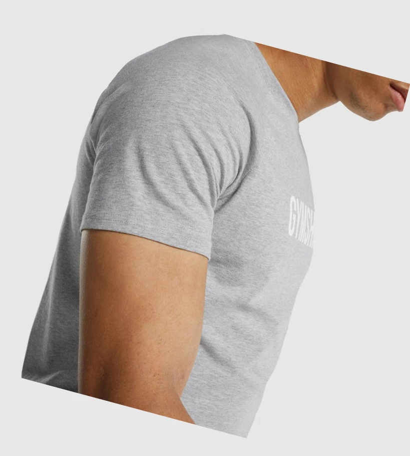 Camiseta Gymshark Apollo Hombre Grises Claro | EVSHQMF-58