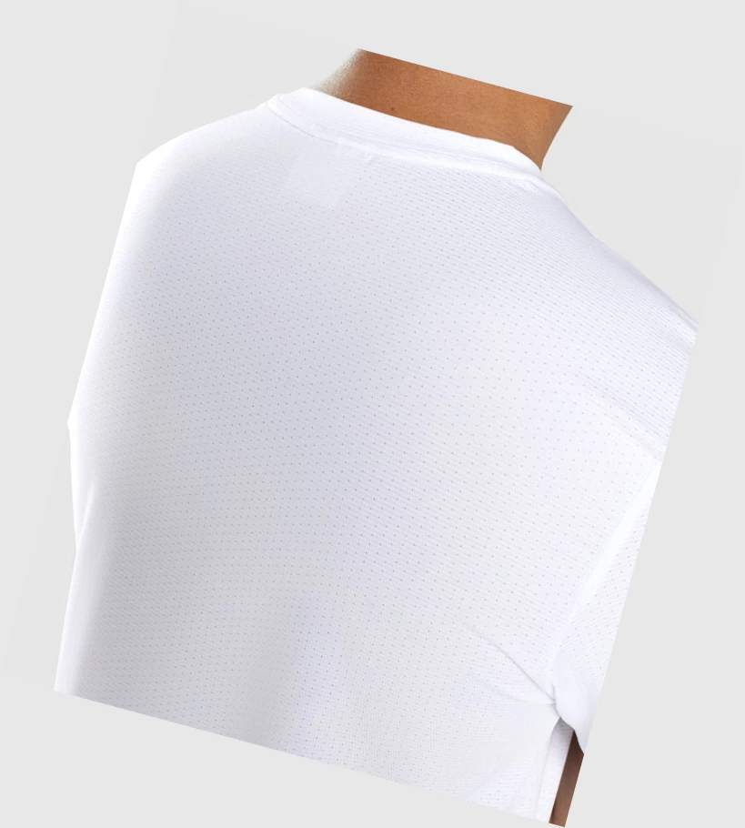 Camiseta Gymshark Arrival Estampados Hombre Blancos | VZXRJEG-09