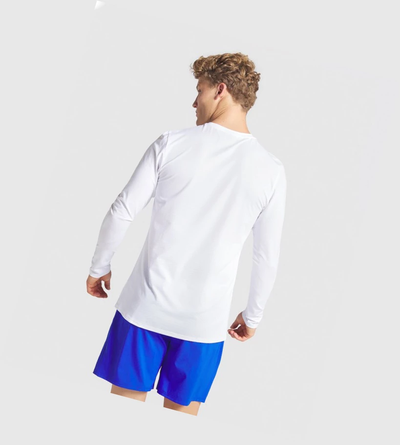 Camiseta Gymshark Arrival Hombre Blancos | FTCOZXP-34