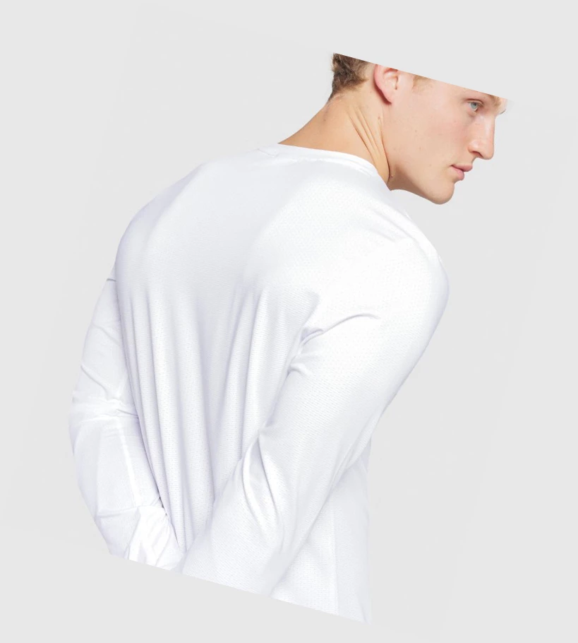 Camiseta Gymshark Arrival Hombre Blancos | FTCOZXP-34