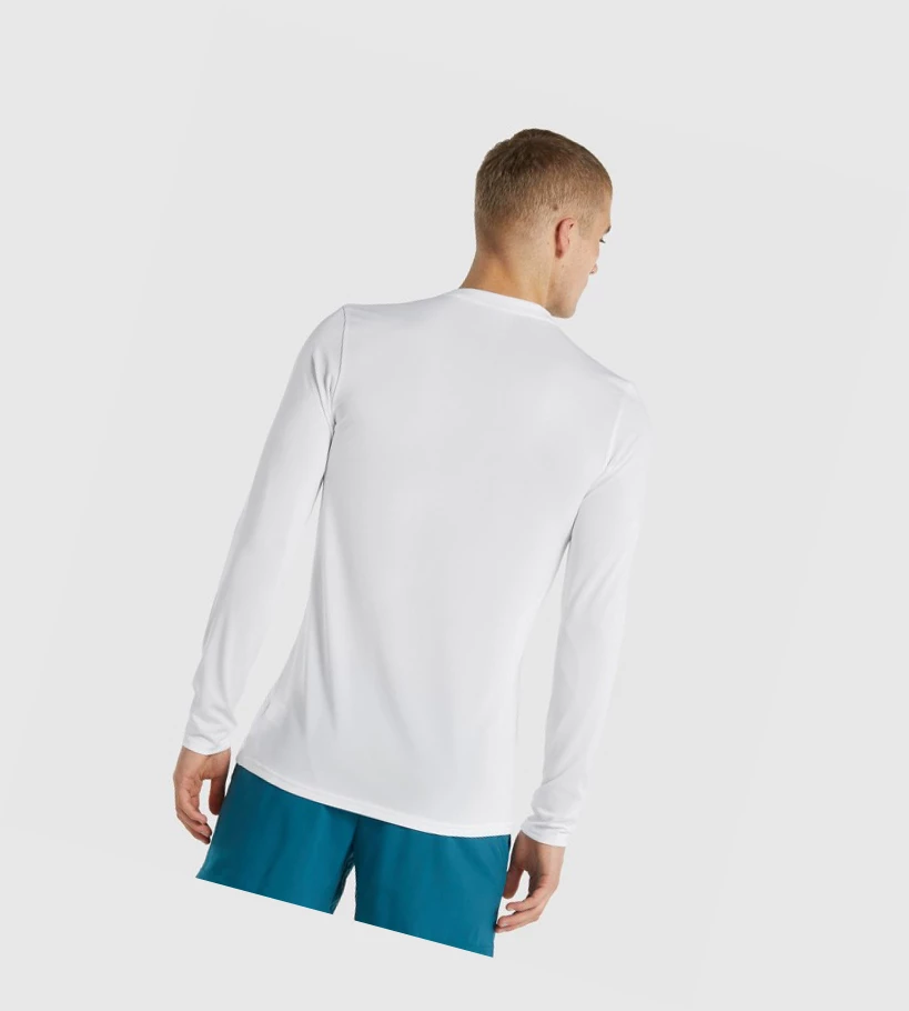 Camiseta Gymshark Arrival Hombre Blancos | HBEPTVW-17