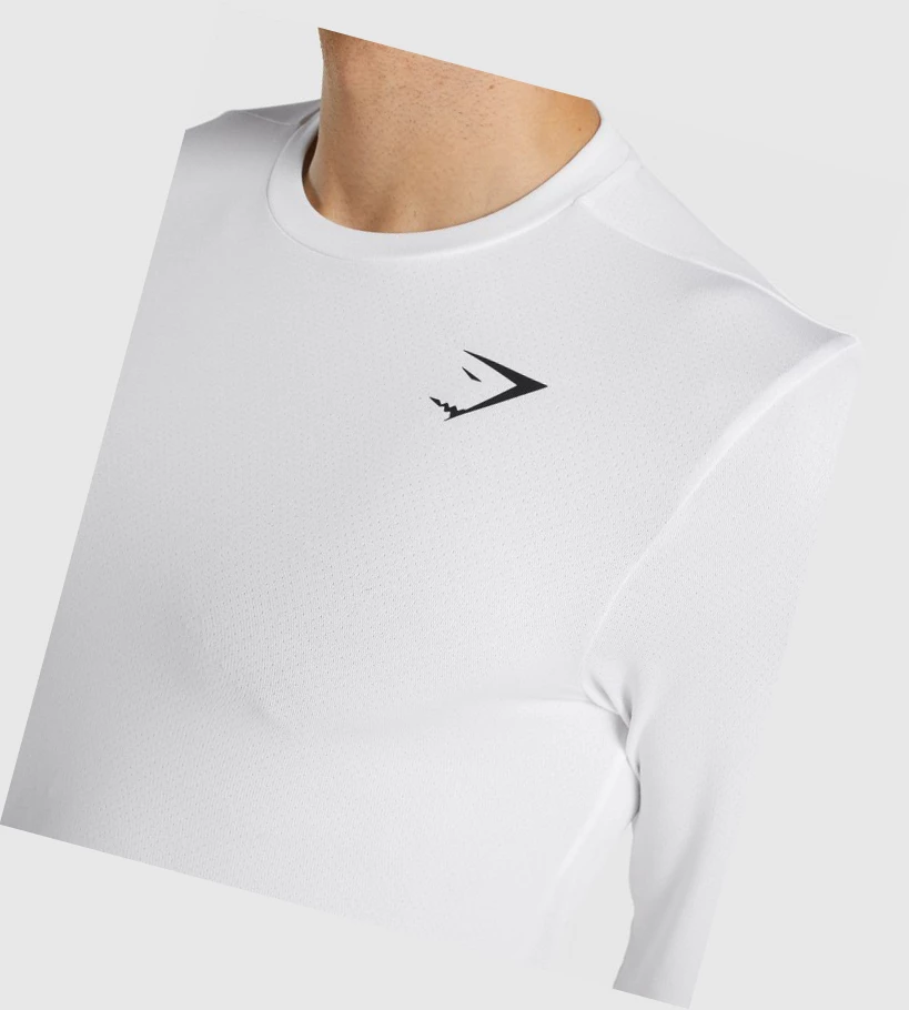 Camiseta Gymshark Arrival Hombre Blancos | HBEPTVW-17