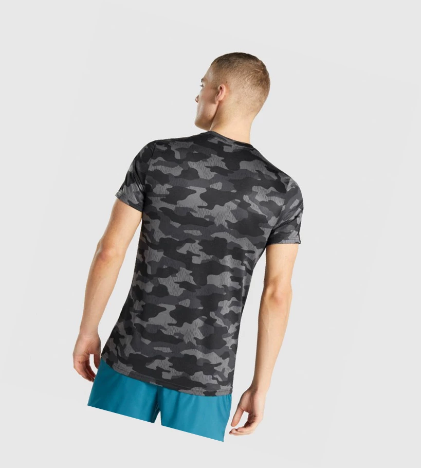 Camiseta Gymshark Arrival Hombre Grises | FQMPORE-34