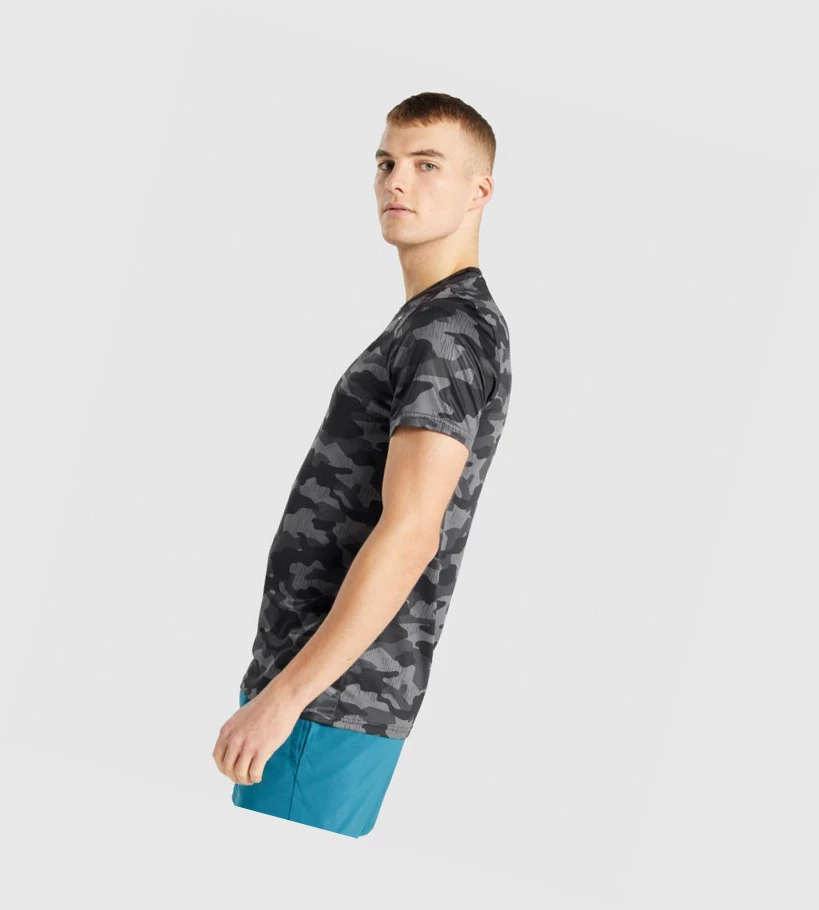 Camiseta Gymshark Arrival Hombre Grises | FQMPORE-34