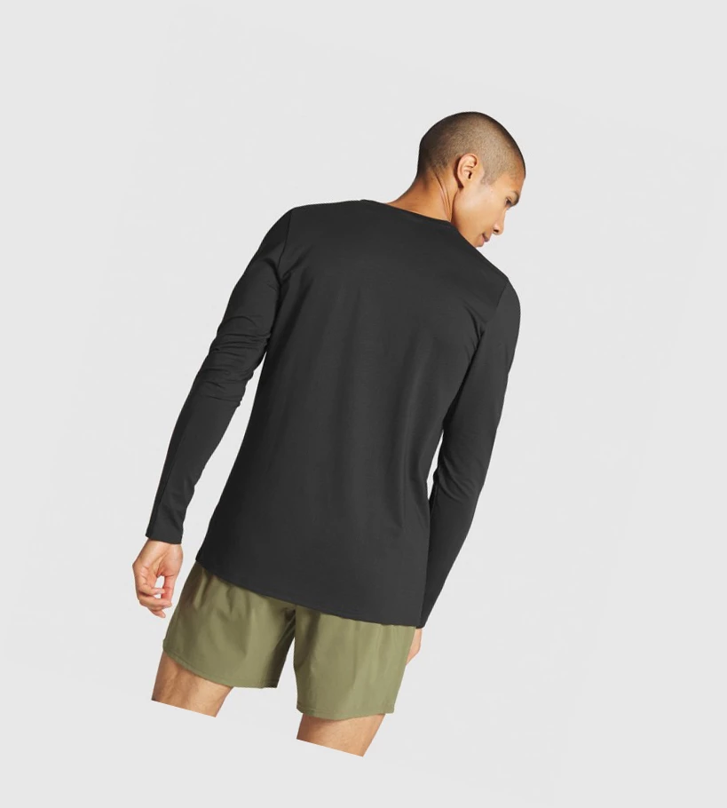 Camiseta Gymshark Arrival Hombre Negros | AZSXCGI-60