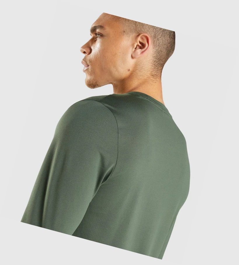 Camiseta Gymshark Arrival Hombre Verdes | XYQREBH-07