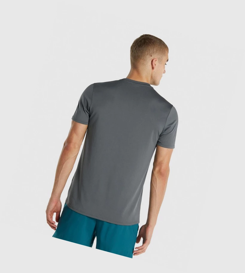 Camiseta Gymshark Arrival Regular Fit Hombre Grises | SQKMFTL-03