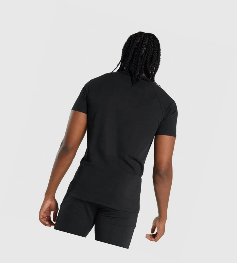 Camiseta Gymshark Critical 2.0 Hombre Negros | OSBRZJW-82