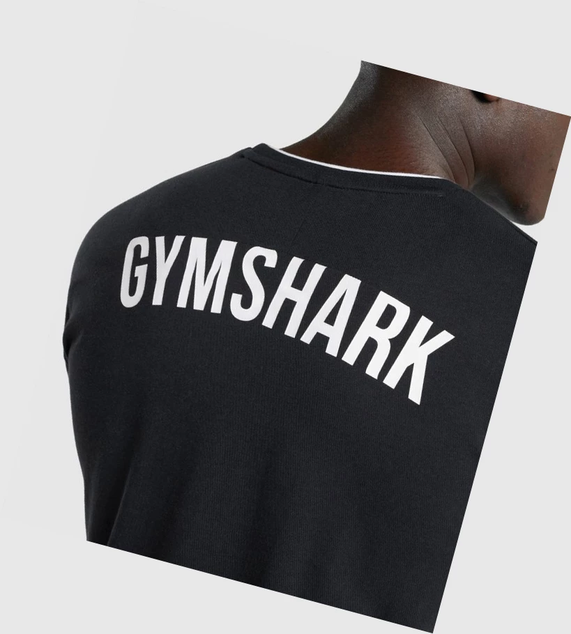 Camiseta Gymshark Recess Hombre Negros | RSPJYXC-04