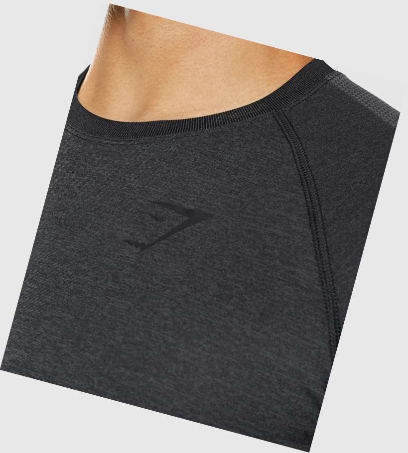 Camiseta Gymshark Regulate Entrenamiento Hombre Negros | IUFCTLB-24