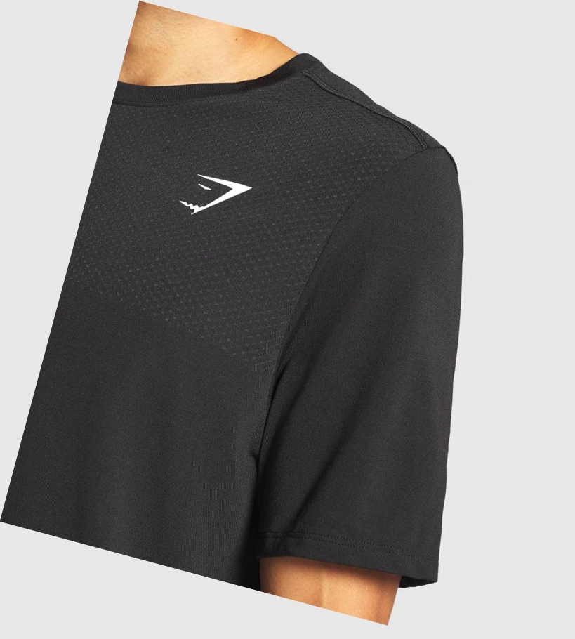 Camiseta Gymshark Vital Hombre Negros | RILCMQW-72