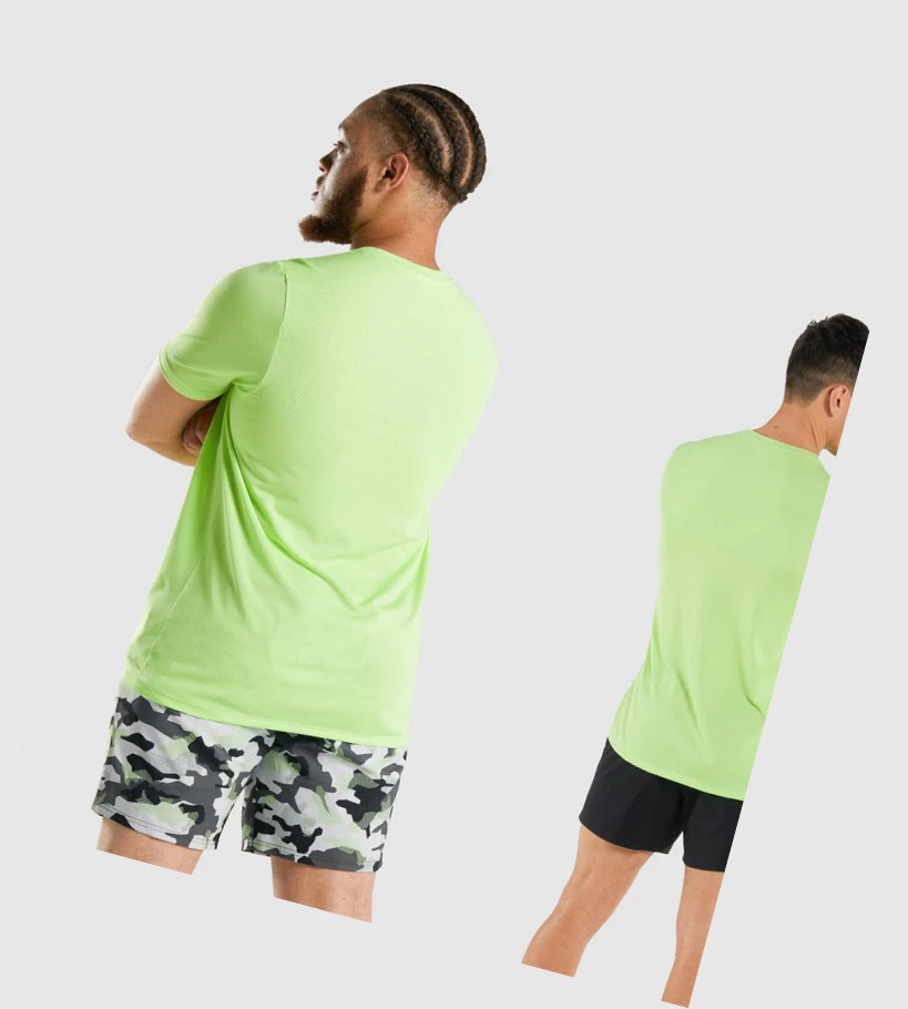 Camiseta Gymshark Vital Hombre Verdes | HKCEAZU-91