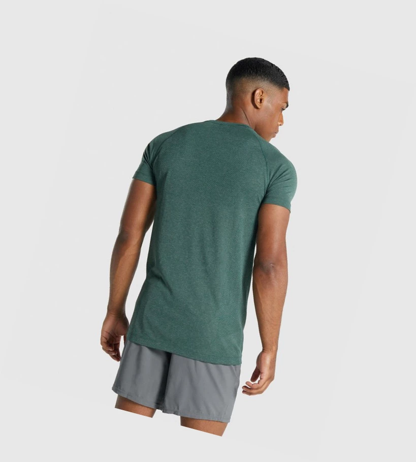 Camiseta Gymshark Vital Light seamless Hombre Verdes Oscuro | VMLXSJI-92