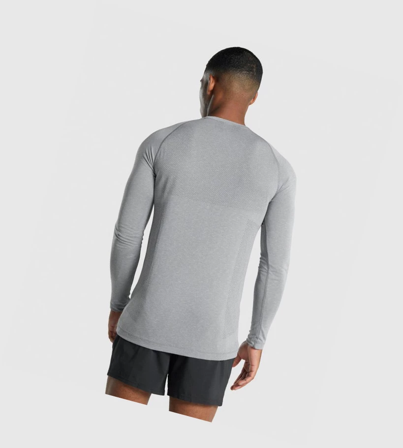 Camiseta Gymshark Vital Light seamless Hombre Grises | YHKAWGM-25