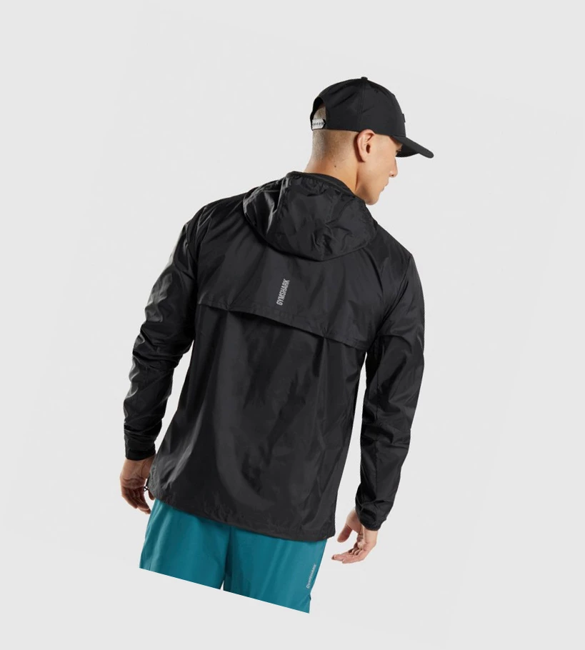 Chaquetas Gymshark Speed Hombre Negros | PIQDTXC-89