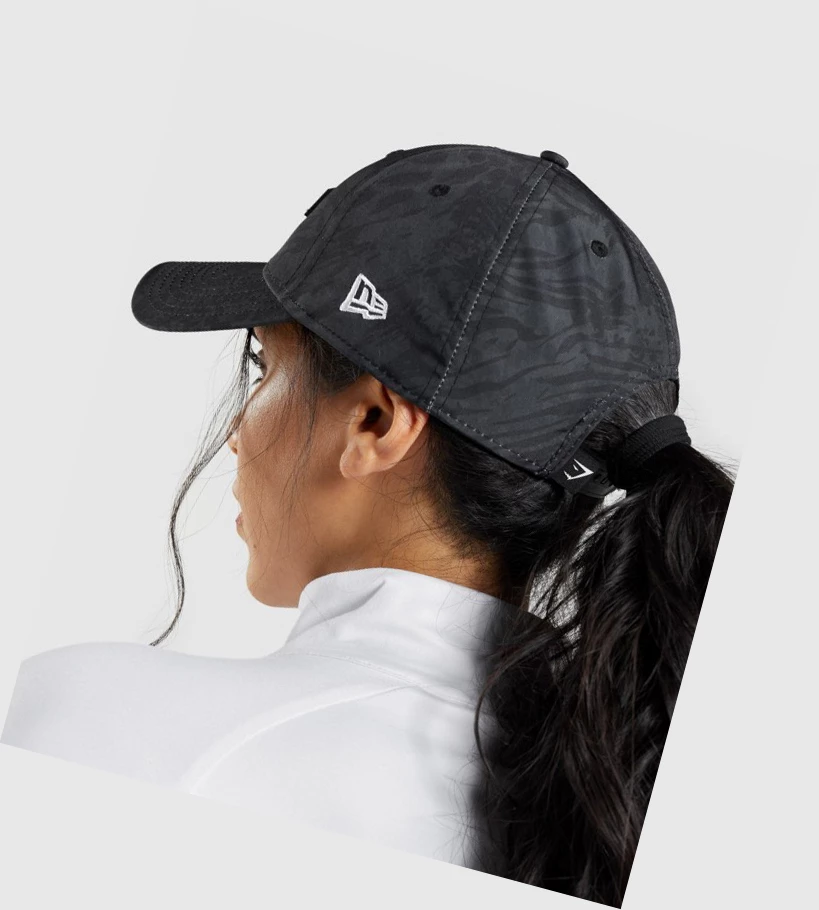 Headwear Gymshark Manimal Snapback Mujer Negros | JYWQVNS-39