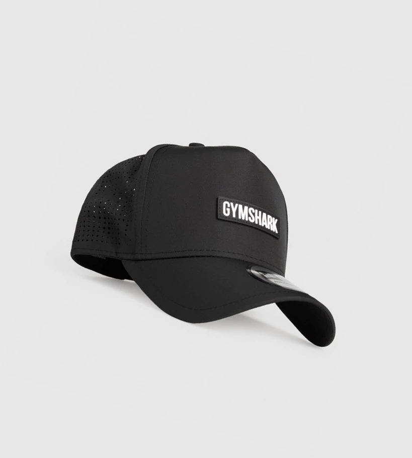 Headwear Gymshark New Era E-Frame Trucker Mujer Negros | SLRFXIK-25