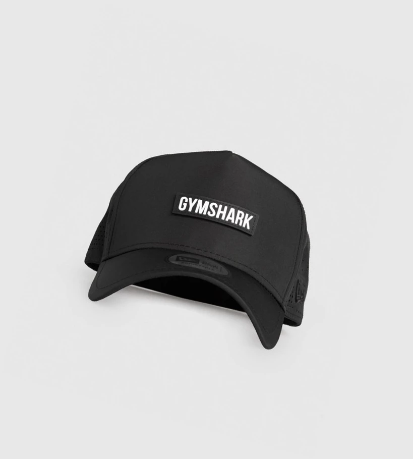 Headwear Gymshark New Era E-Frame Trucker Mujer Negros | SLRFXIK-25