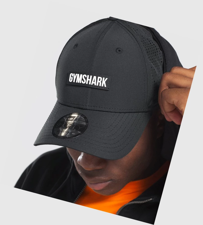 Headwear Gymshark New Era GS 9Forty Mesh Snapback Mujer Negros | NAIHRJG-51