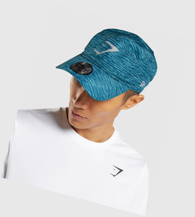 Headwear Gymshark New Era GS Tech Cap Hombre Turquesa | PXJFSVB-63