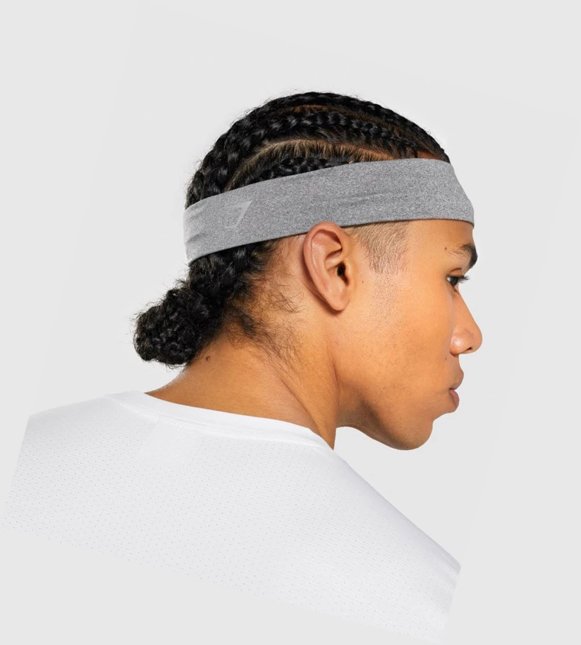 Headwear Gymshark New Era Headband Hombre Grises Claro | BICKYMV-24