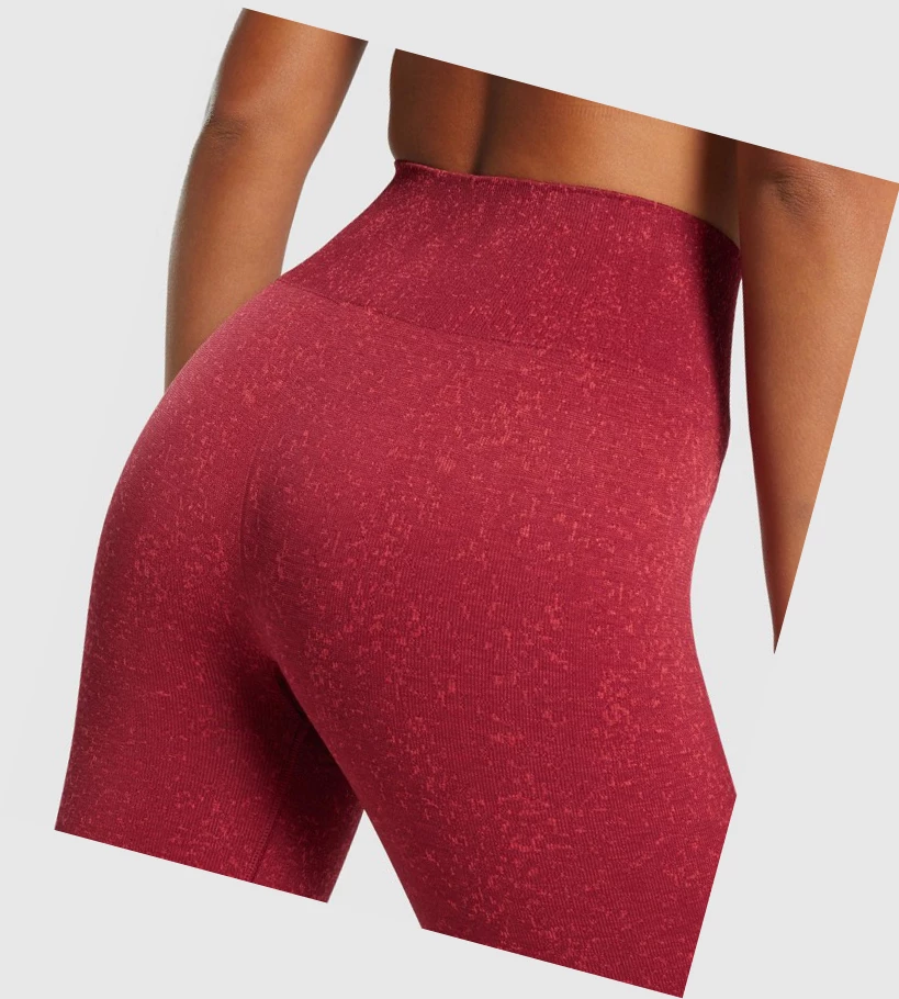 Leggins Gymshark Adapt Fleck Seamless High Waisted Mujer Vino | KYAPXUG-39