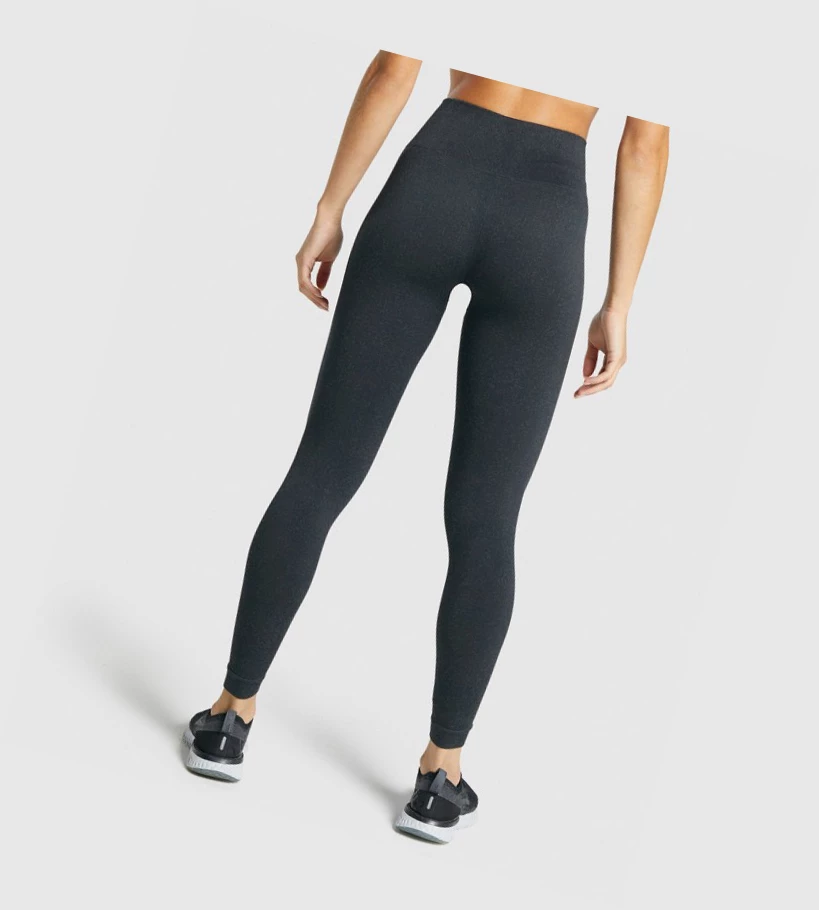 Leggins Gymshark Adapt Fleck Seamless High Waisted Mujer Negros | WLBYOEP-53